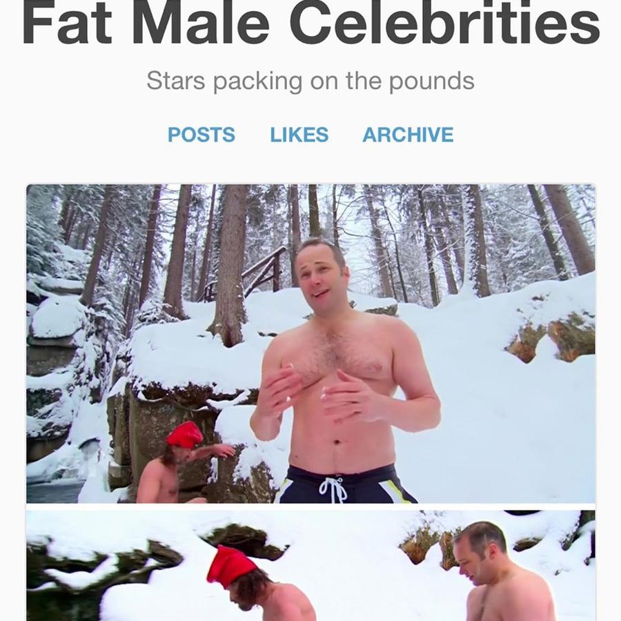 Sunday Night journalist Steve Pennells was fat-shamed on the ‘Fat Male Celebrity’ page on Tumblr.