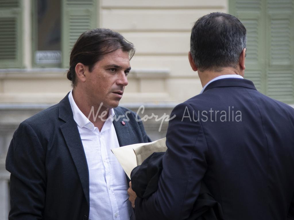 Damien Carew outside a French court in Nice. Picture: Franck Bessière