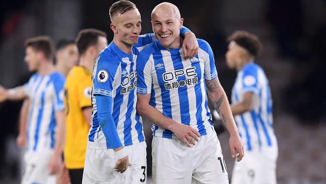 Aaron Mooy reportedly hurt himself while playing for Huddersfield Town.