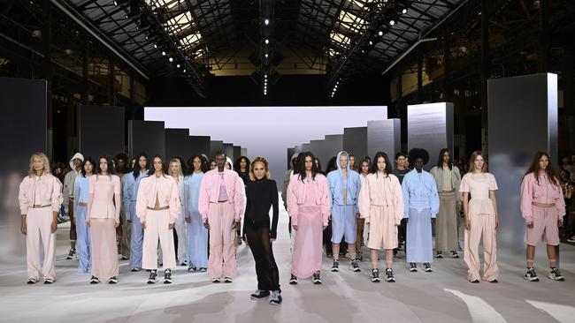 Pip Edwards and her models at the end of the P.E Nation. Picture: Getty Images