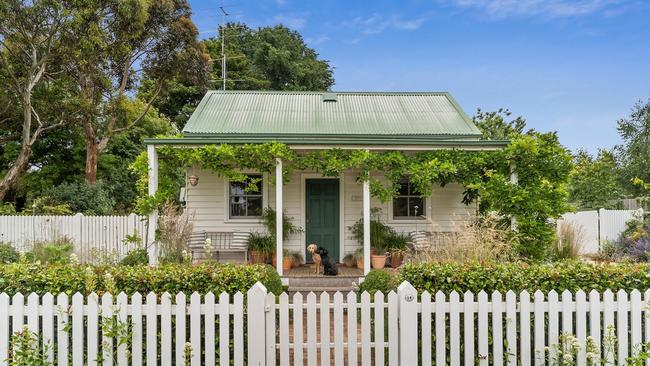 The quaint 14 Park Street, Trentham, sold for $900,000 earlier this year – affordable by city standards, given its 802sq m block.