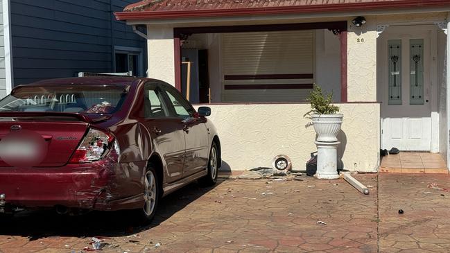 The scene of a fatal crash on Cornelia St in Wiley Park, where police say a young man was hit and killed by an out of control car that left the road. Picture: Amaani Siddeek