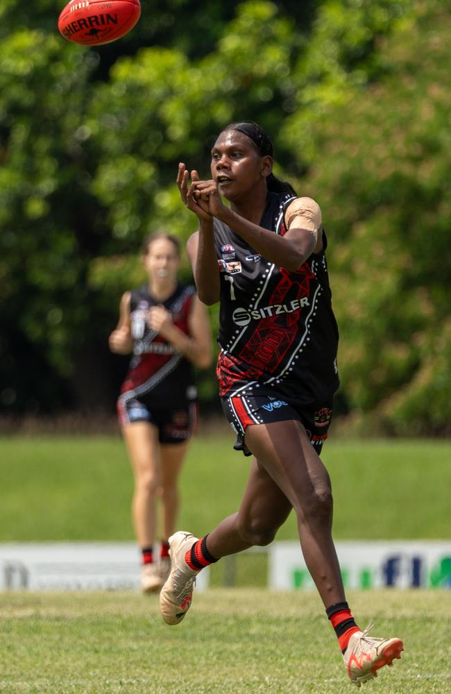 Maria Rioli has been in great form. Picture: Tymunna Clements / AFLNT Media