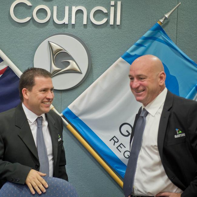 Mayor Matt Burnett and Cr Chris Trevor. Picture: Paul Braven