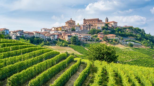 A beautiful village in the Langhe region of Piedmont, Italy.