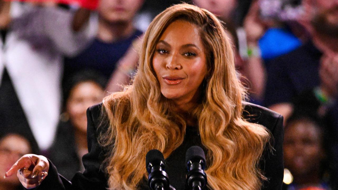 ‘Brink of history’: Beyoncé backs Kamala Harris at rally