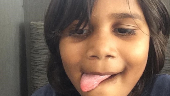 Six-year-old Laquarna Chapman Palmer was taken to hospital after suffering significant chest, abdominal and shoulder injuries. Picture: Supplied