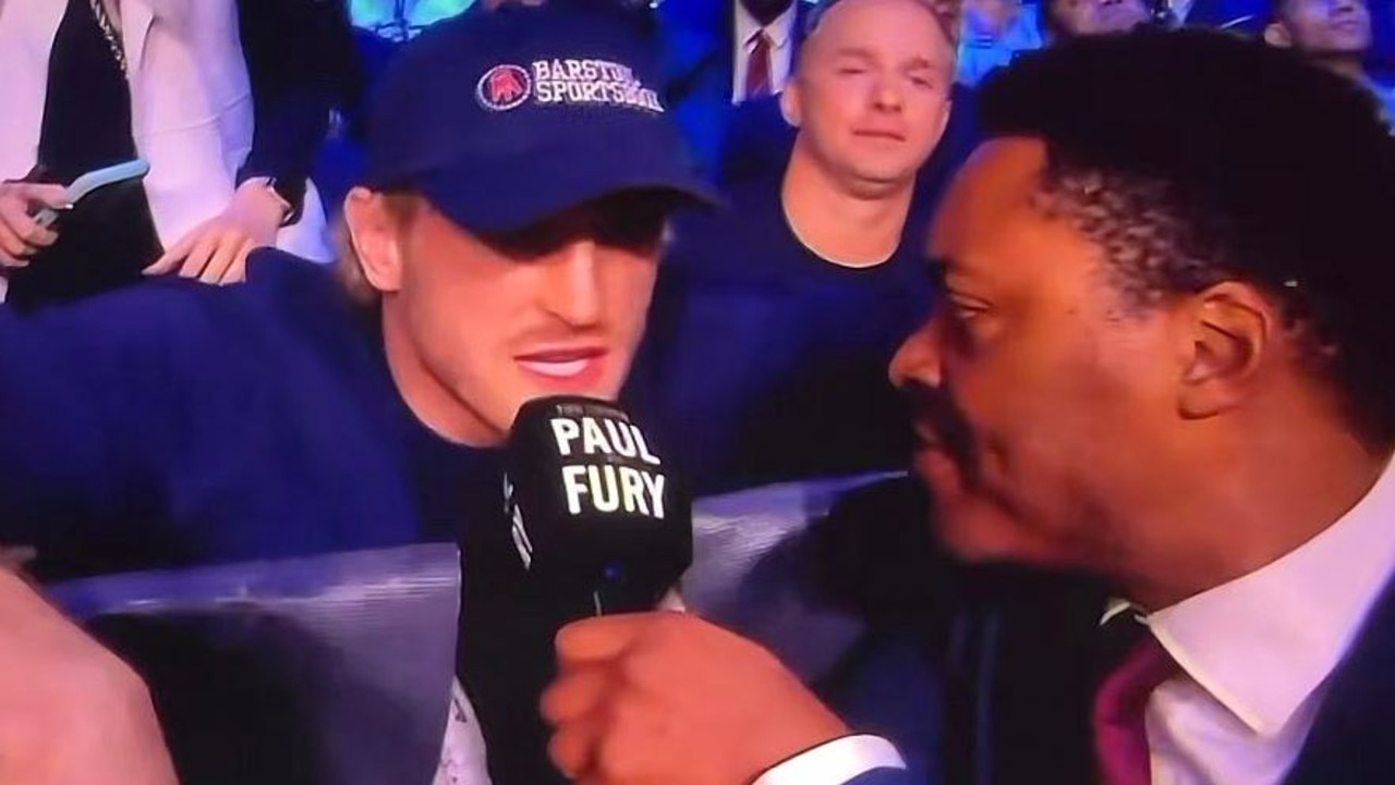 ‘Extraordinary moment in boxing television’: Logan Paul’s awkward exchange