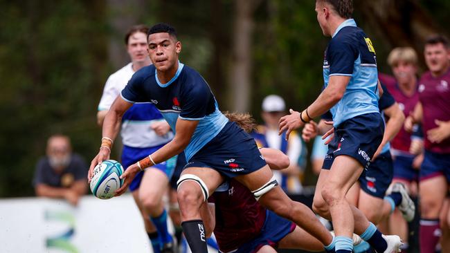 Action from the Queensland Reds v New South Wales Waratahs Under 16s clash. Pic credit: Kev Nagle.