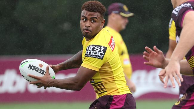 Ezra Mam at Brisbane Broncos. Picture: Liam Kidston.