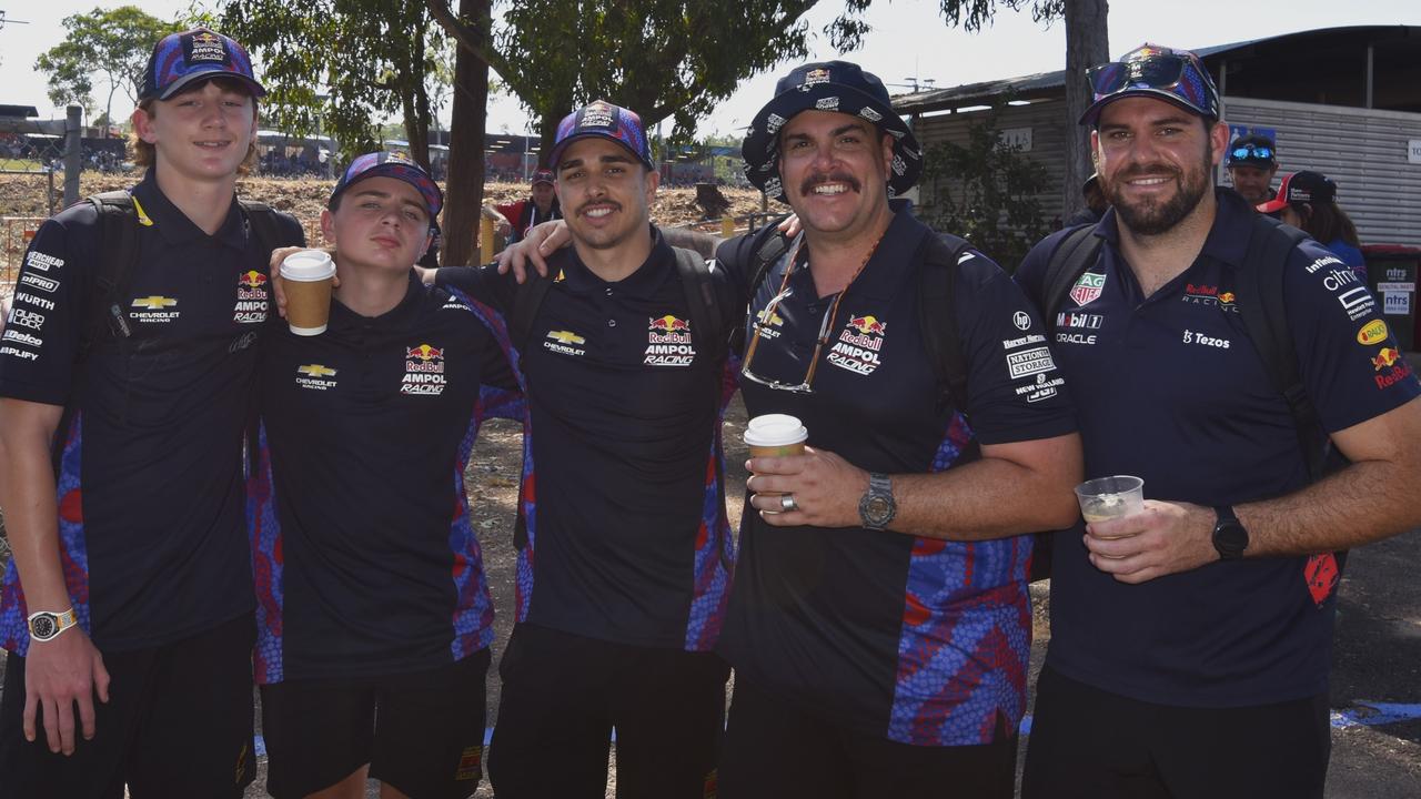 Red Bull's (L-R) Alex Boulus, Luke Taylor, Dan Ellis, Wesley Conomos, Kai Hunt at the 2024 Darwin Triple Crown. Picture: Darcy Jennings.