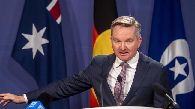 Climate Change and Energy Minister Chris Bowen said energy prices would be worse under the Coalition. Picture: NewsWire / Jeremy Piper