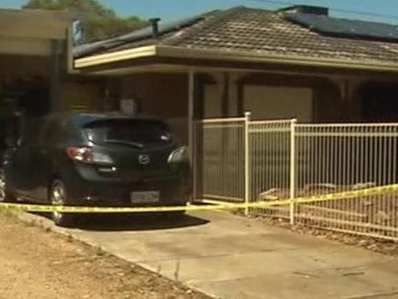 A 50-year-old man has been arrested after he allegedly set his house on fire at Parafield Gardens., A male occupant was taken to hospital after sustaining burns. Picture: 7NEWS