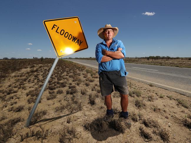 Grazier Anthony Anderson has probably lost 50 per cent of his cattle. Picture: Nigel Hallett