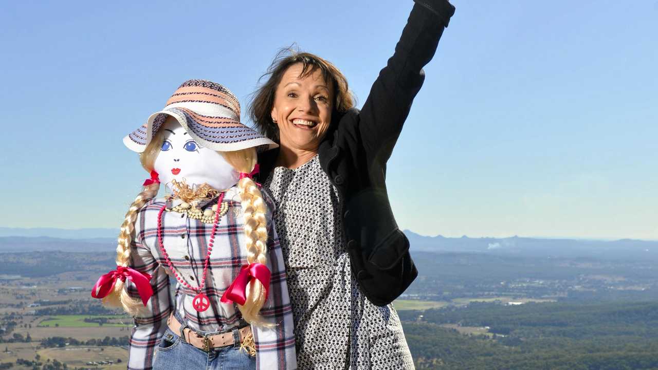 Linda Hogan from the Tamborine Mountain Scarecrow Festival is excited to welcome visitors this weekend. Picture: Cordell Richardson