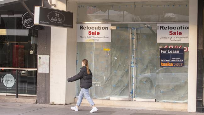 There are many stores now vacant along the once bustling strip. Picture: Wayne Taylor