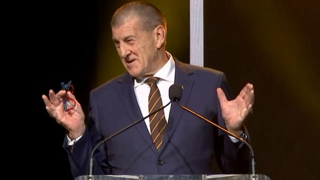 Jeff Kennett at the Hawthorn best and fairest.