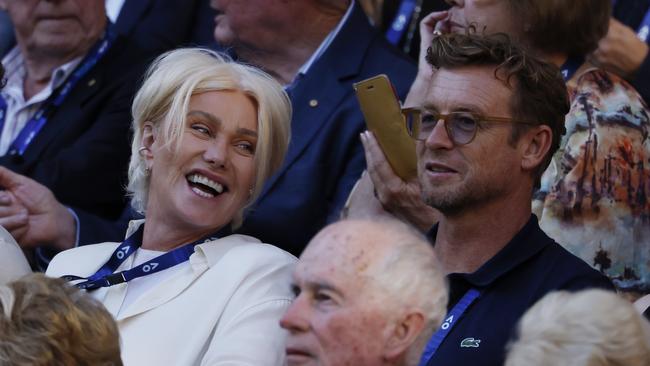 Deborra-Lee Furness and Simon Baker in January. Picture: Michael Klein