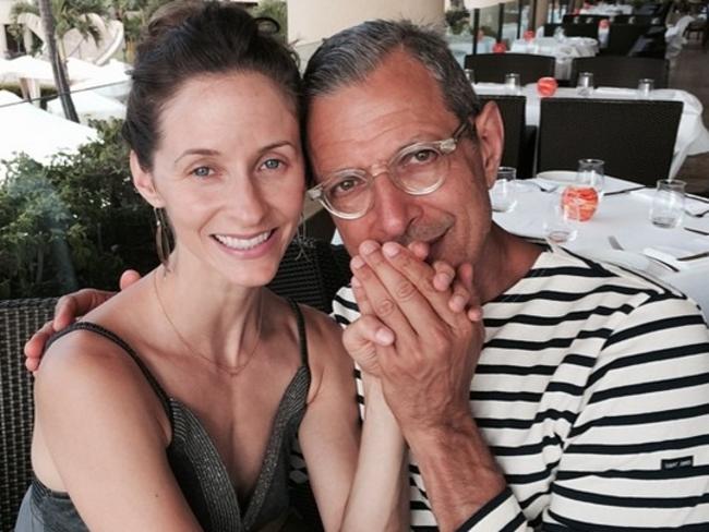 Third time’s a charm ... Jeff Goldblum, 62, says he believes Emilie Livingston, 32, is his soulmate. Picture: Supplied