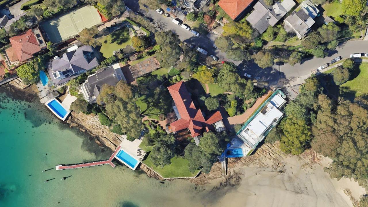 Ab aerial view of Harry Triguboff’s holding in Vaucluse.