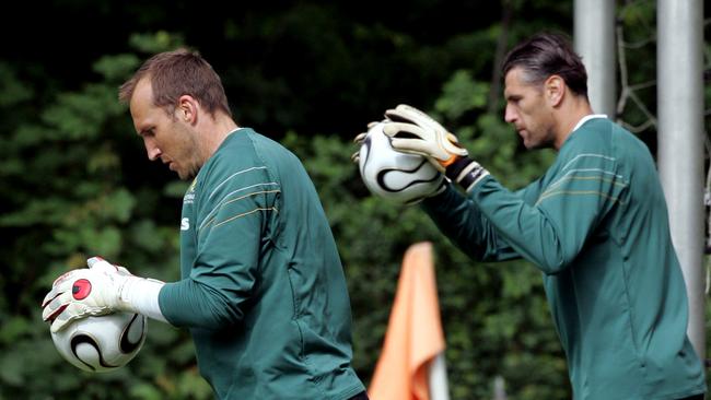 Mark Schwarzer (left) and Zeljko Kalac were teammates and rivals.