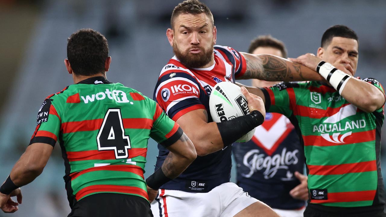 Jared Waerea-Hargreaves had a run-in with his former Roosters teammate, Latrell Mitchell.