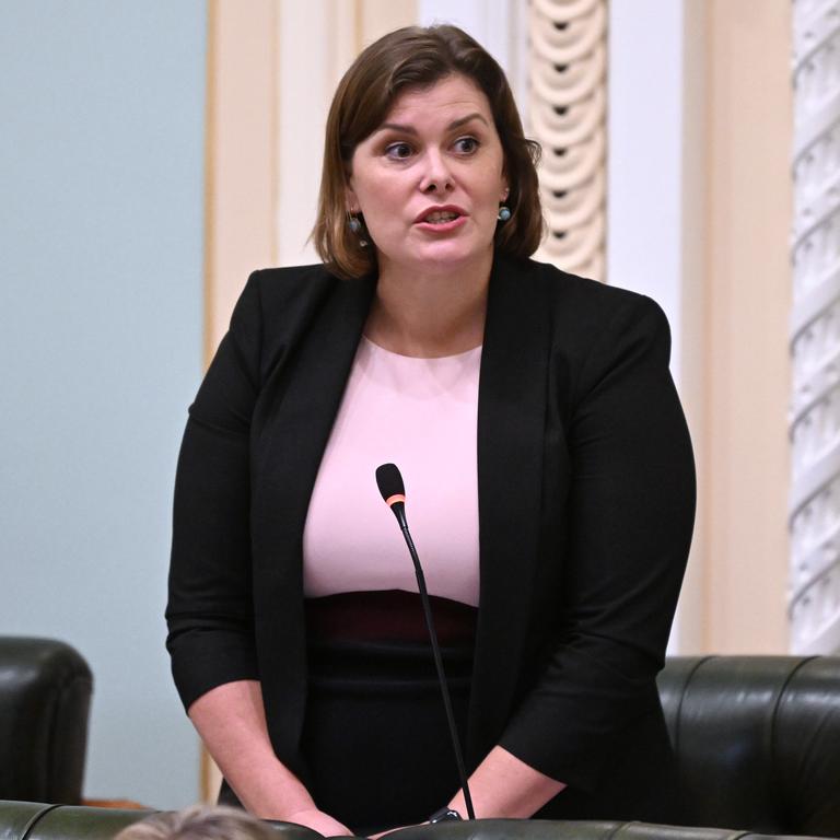 Queensland Minister for Fire and Disaster Recovery Nikki Boyd speaks during Question Time in Parliament House in Brisbane. Picture: Dan Peled / NCA NewsWire