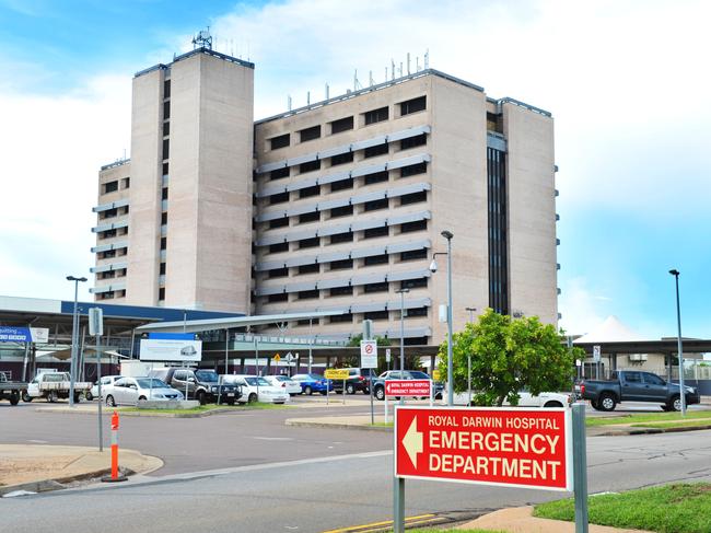 Royal Darwin Hospital (RDH) in Darwin's northern suburbs (Tiwi).  Emergency Department sign.