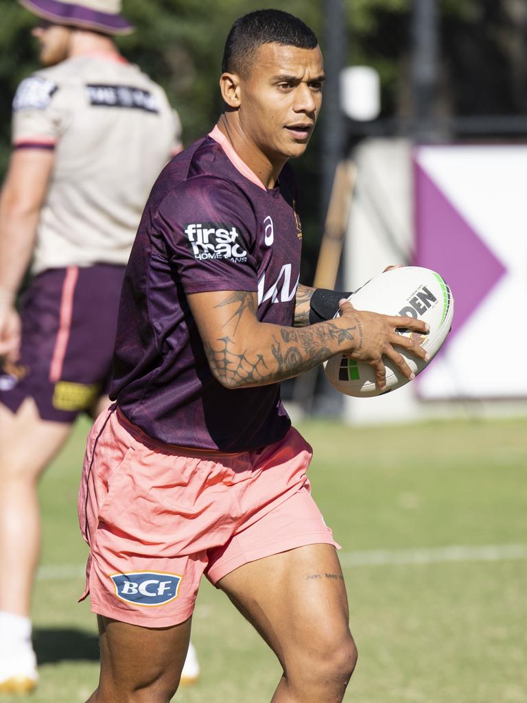 Wendell Sailor of the Broncos celebrates after the ARL match