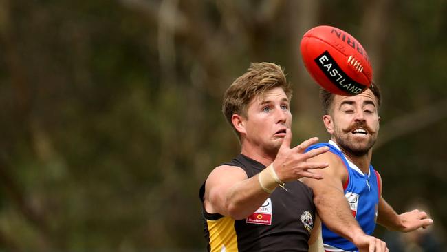 EFL (Premier Division): South Croydon v Balwyn.6 Charlie Haley for Balwyn attempts to control the ball.Picture: Stuart Milligan