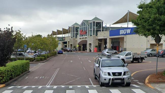 Bateson was stopped by security in the car park after leaving BigW at Westfield Tuggerah. NSW. Picture: Google