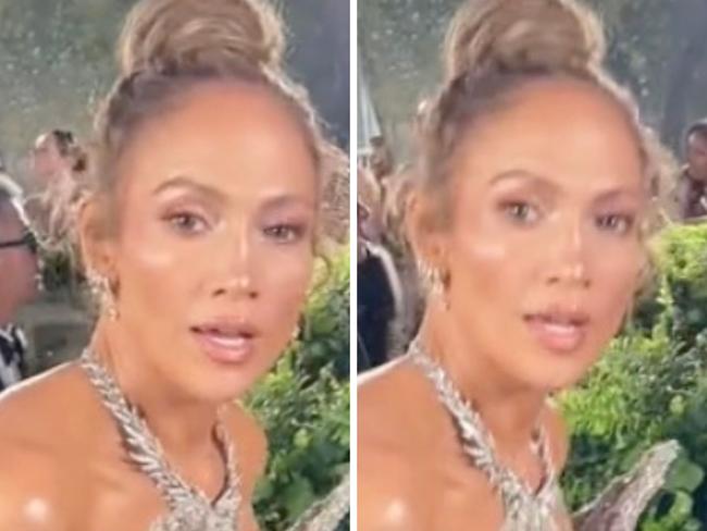 Jennifer Lopez has been accused of being "curt" in a viral TikTok video from the Met Gala.
