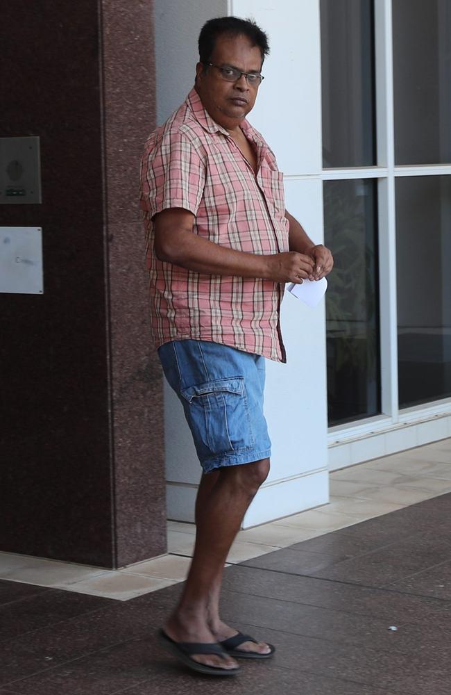 A former Darwin hospital worker Kaushik Paul who pleaded guilty to accessing, sharing and possessing child abuse material leaving the Supreme Court in Darwin on Thursday September 19. Picture: Zizi Averill