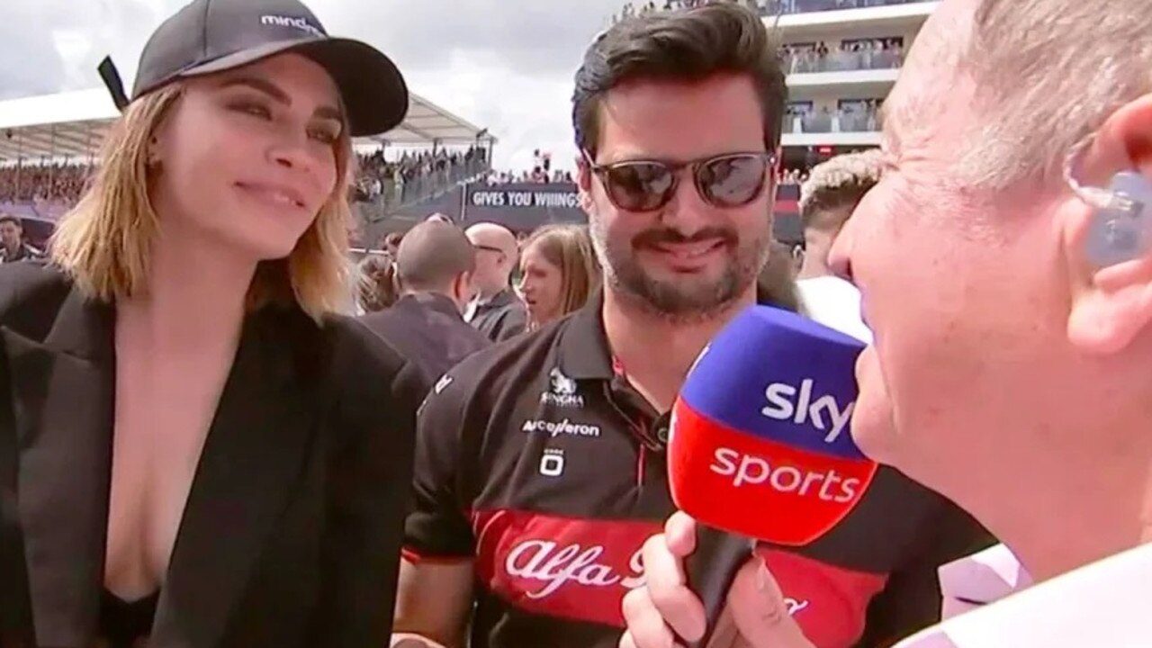 Delevingne was criticised over the awkward moment. Picture: Sky Sports