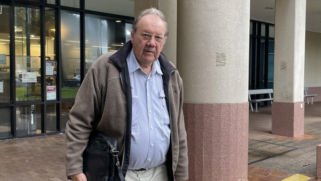 Former Aurora Metals managing director Ralph De Lacey leaves the Cairns court complex after giving evidence in his own trial. Picture: Peter Carruthers