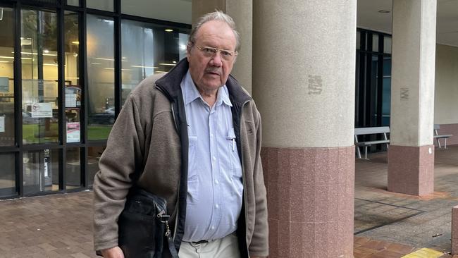 Former Aurora Metals managing director Ralph De Lacey leaves the Cairns court complex after giving evidence in his own trial. Picture: Peter Carruthers