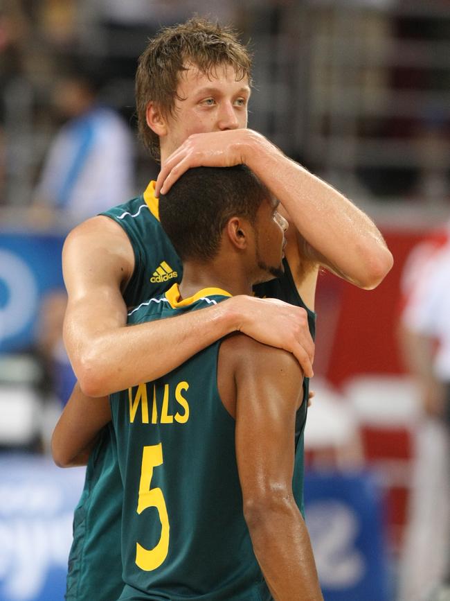 It’s a tradition — Olympic hugs between Patty and Joe date back to the 2008 games in Beijing Olympics.