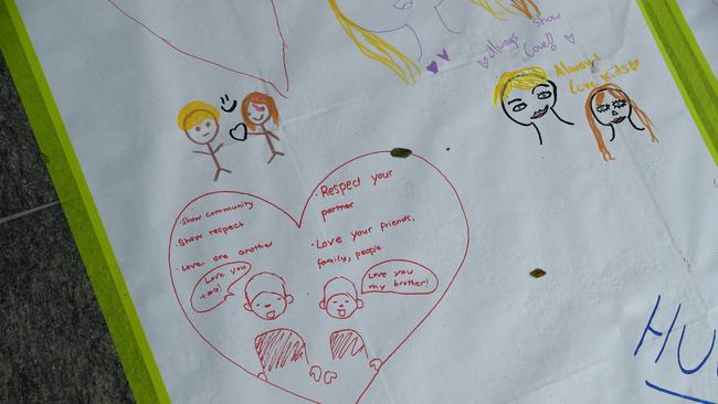 Community members in Cairns were encouraged to write and draw 