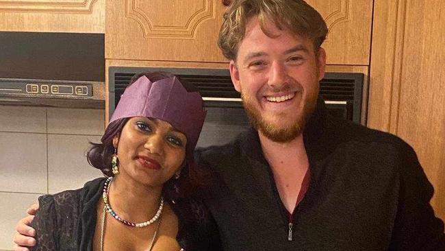 Cameron Twiss, last seen more than a month ago hiking in Albania. Here with friend Purnima Flanagan. Picture: Supplied