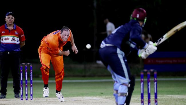 Barrier Reef Big Bash Game 1: Badgers v Hurricanes at Griffiths Park. Badgers 'Jake Roach. Picture: Stewart McLean