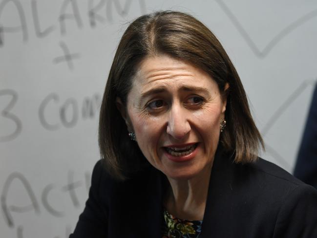 Premier Gladys Berejiklian is being urged to differentiate herself from the federal Coalition. Picture: AAP