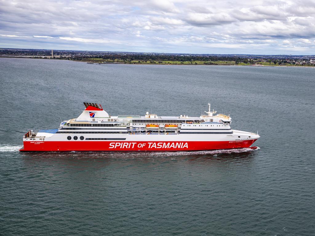 Spirit Of Tasmania Geelong Vessel Arrives Into Corio Bay For First