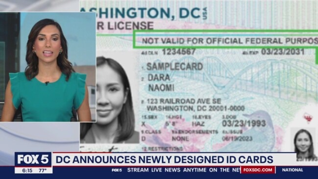 DC announces newly designed ID cards | Daily Telegraph