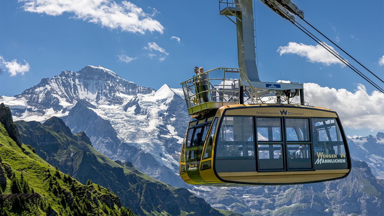 Royal Ride gondola from Männlichen to Wengen.