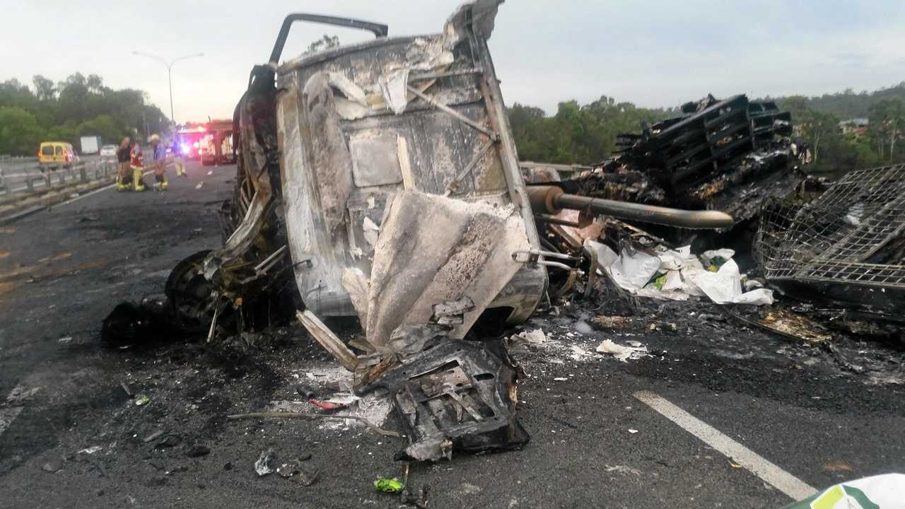 Fiery truck crash causes more than $1 million damage | Daily Telegraph