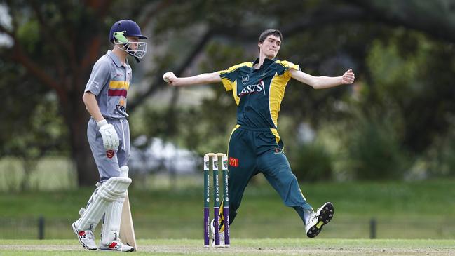 Koby Blight throwing one down for Wests. Picture: Michael Gorton