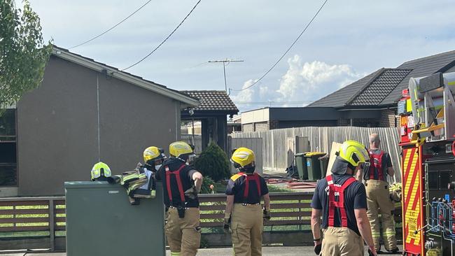 A number of fire crews responded to reports of a structure fire in Whittington on Tuesday afternoon. Picture: Brad Fleet