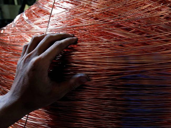 Prices for copper hit their highest level in nearly three years on Monday. PHOTO: KHAM/REUTERS generic