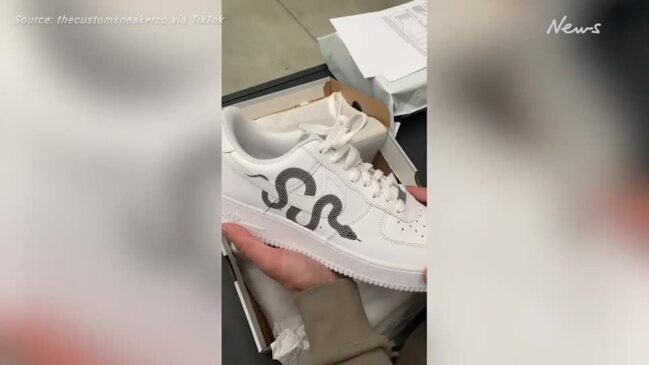 Snake Air Force 1 Custom Sneaker Shoes 