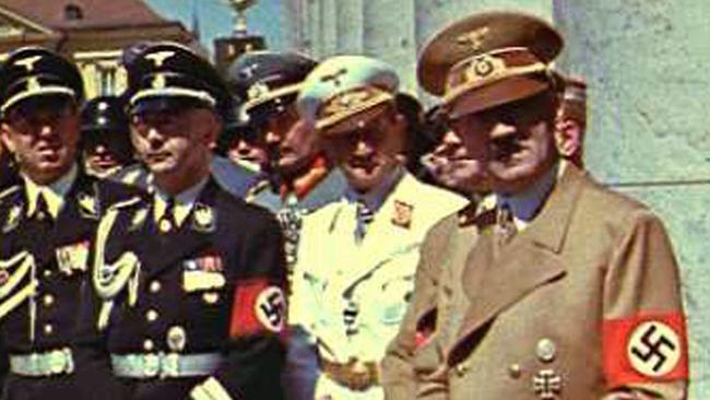 Nazi officials with Adolf Hitler, who is believed to have had a drug problem. Picture: AP